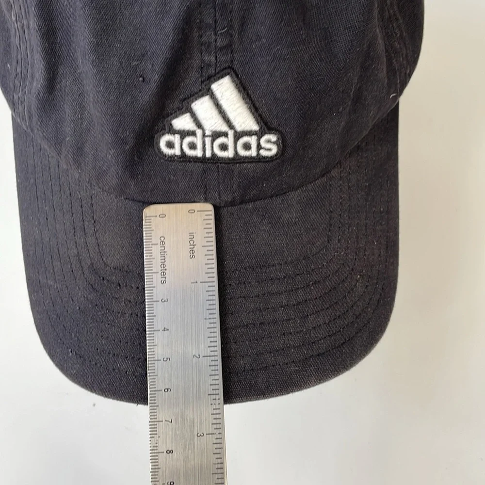 Adidas AeroReady 100% cotton‎ black baseball hat cap. Adjustable slide back.